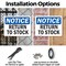 Signmission Return To Stock, 10 in W x Rectangle, Plastic OS-2PACK-NS-P-710-L-18101 - alternate 5